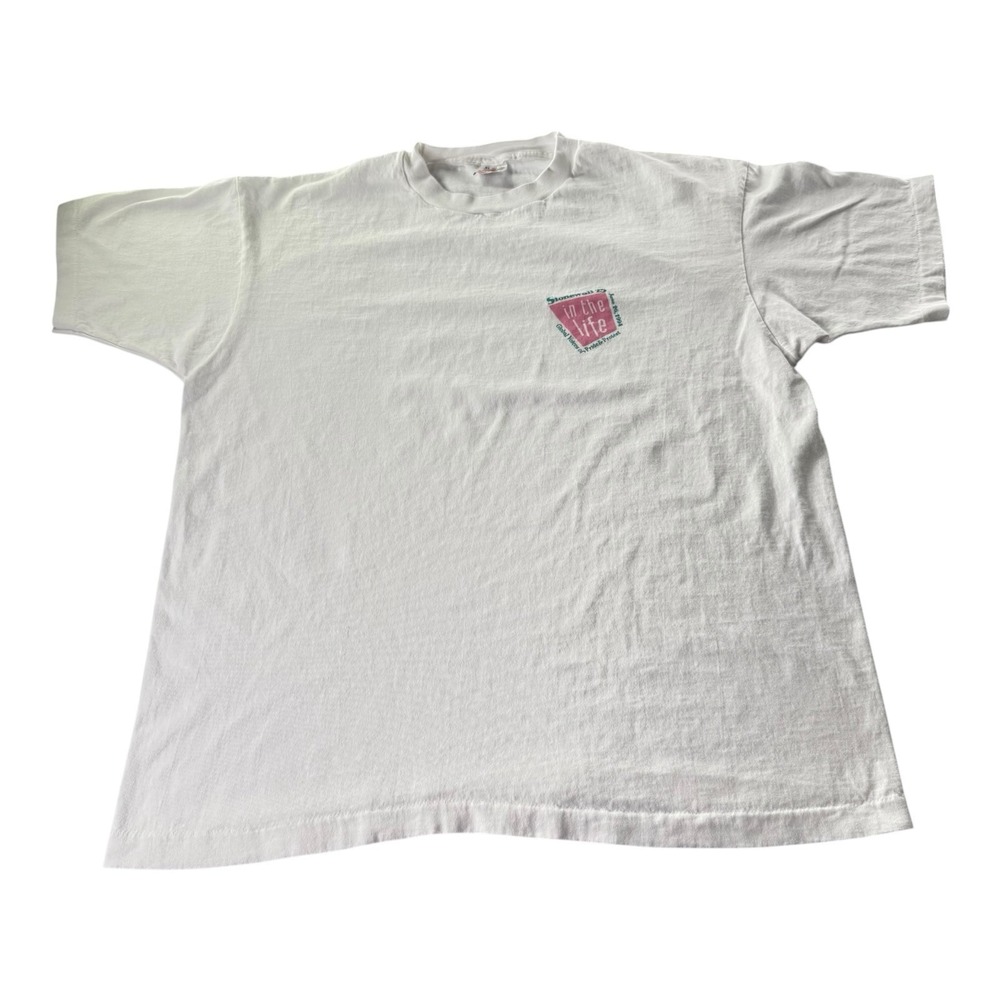 Vintage 1994 Stonewall 25 In The Life Pride Protest T-Shirt White XL USA
